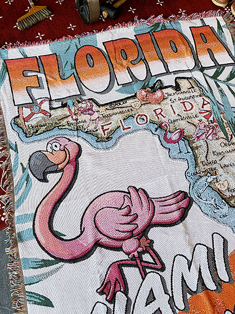 アメリカン ラグマット (フロリダ) コットン製 フリンジ アメリカン ラグマット (フロリダ) コットン製 フリンジ