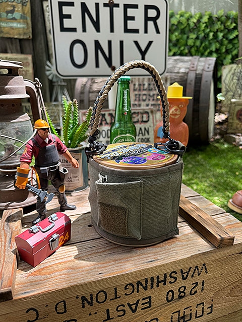 ミリタリー 蚊取り線香カバー 市販の蚊取り線香の缶に被せるだけ！の