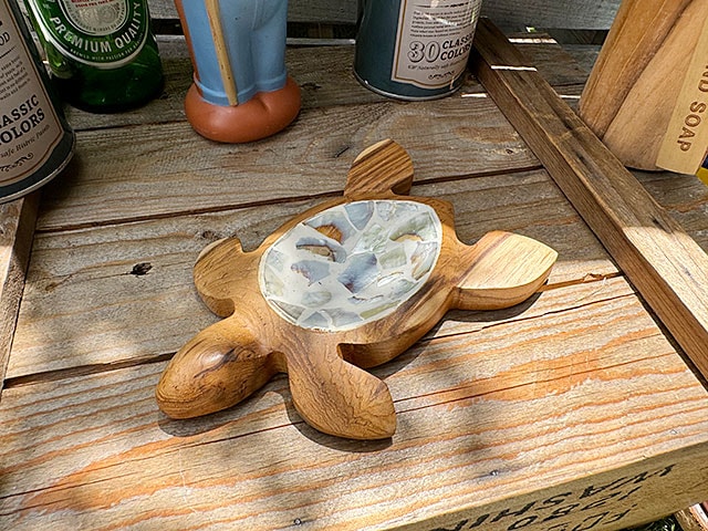 ハワイアン ホヌ ウッド＆シェル アクセサリートレイの通販・販売