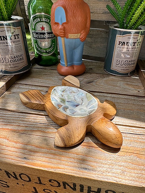 【USA vintage】木製 トレイ 小物入れ　ハワイ　アメリカビンテージ USA vintage】木製 トレイ 小物入れハワイアメリカビンテージ