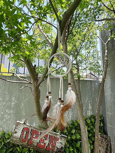 貴重BIG！70's〜ネイティブアメリカン ドリームキャッチャーUSAナバホ族