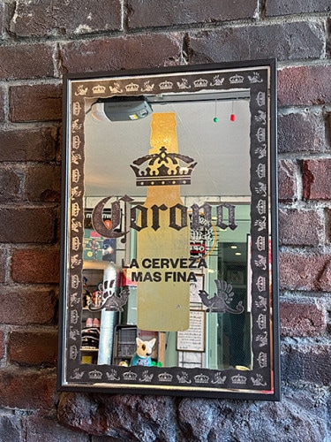 コロナビール　パブミラー　（Corona LA CERVEZA MAS FINA）|パブグッズ/バーグッズ/お酒関連グッズ