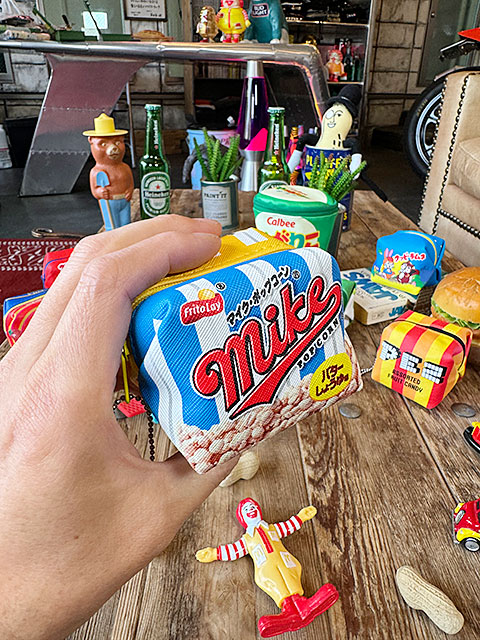 駄菓子屋シリーズ お菓子のミニポーチ （マイクポップコーン