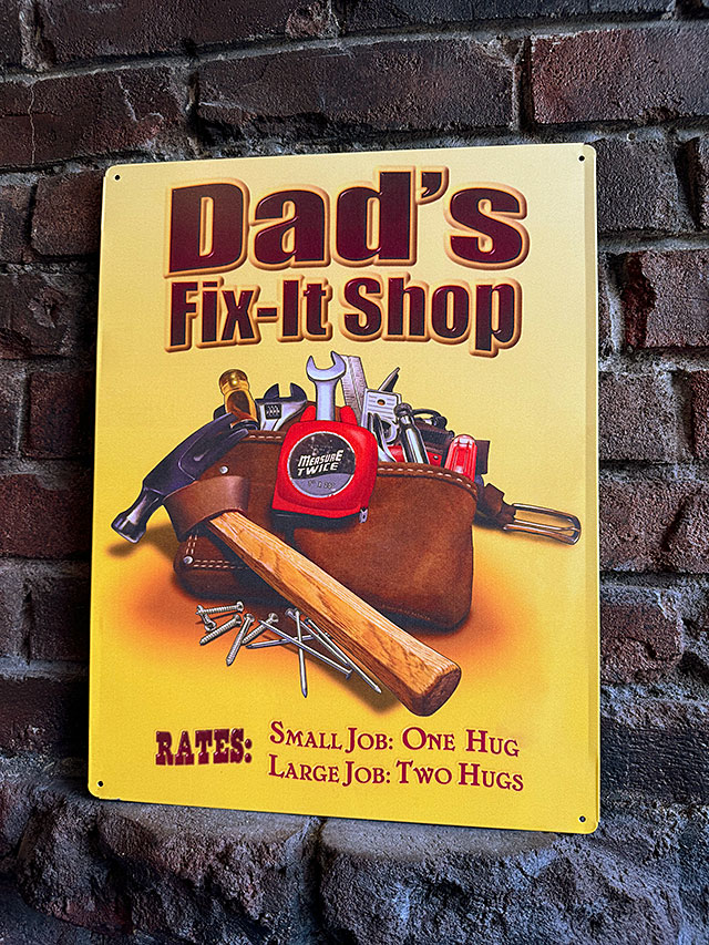 お父さんの修理屋さん ブリキ看板の通販・販売 | アメリカ雑貨のテーマ