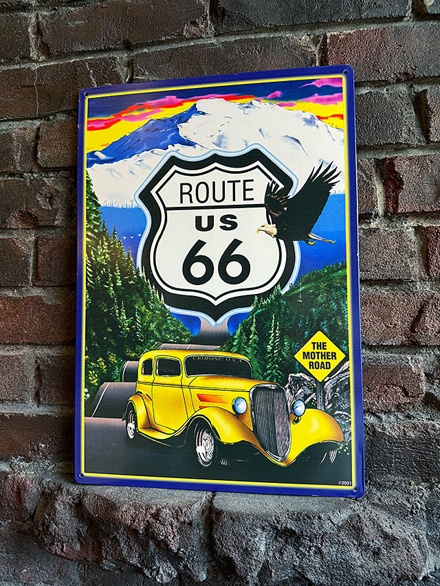 ルート66 クルージンUSA ブリキ看板の通販・販売 | アメリカ雑貨の