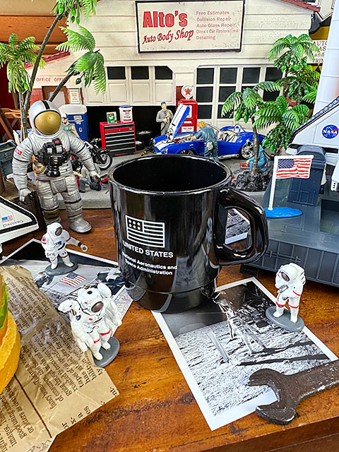 NASA オフィシャル スタッキングマグ 330ml （ブラック） プラスチック