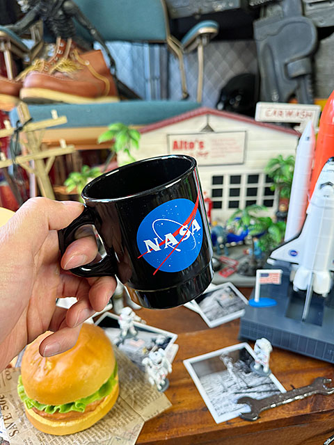 NASA オフィシャル スタッキングマグ 330ml （ブラック） プラスチック