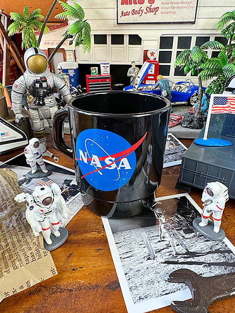 NASA オフィシャル スタッキングマグ 330ml （ブラック） プラスチック