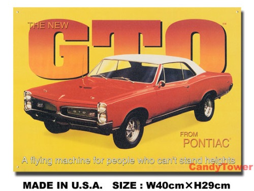ポンティアック　1967　GTO　ブリキ看板|ジャック・オ・ランタン/かぼちゃ雑貨|ハロウィングッズ