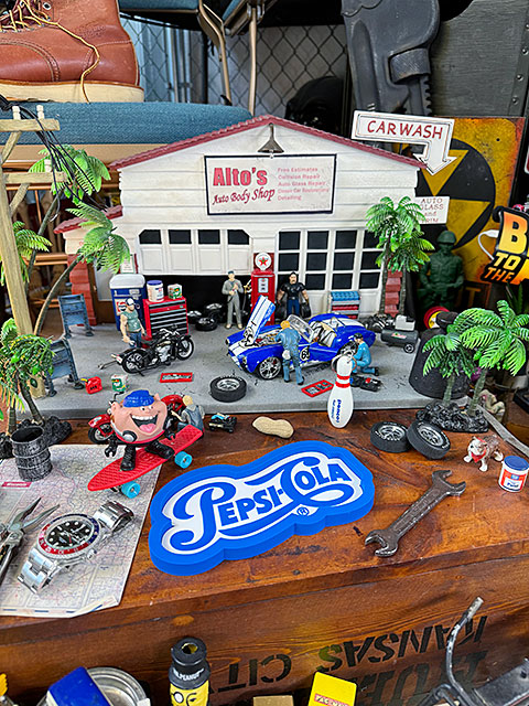 1991年　ペプシコーラ　ライトアップ　看板　ファウンテントッパー　アメトイ 楽天市場】ペプシコーラ ラウンド型 ブリキ看板 （DRINK ICE