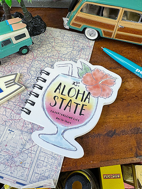 ドリンク型メモ帳 ハレイワ リングメモ （トロピカルドリンク） メモ帳の通販・販売