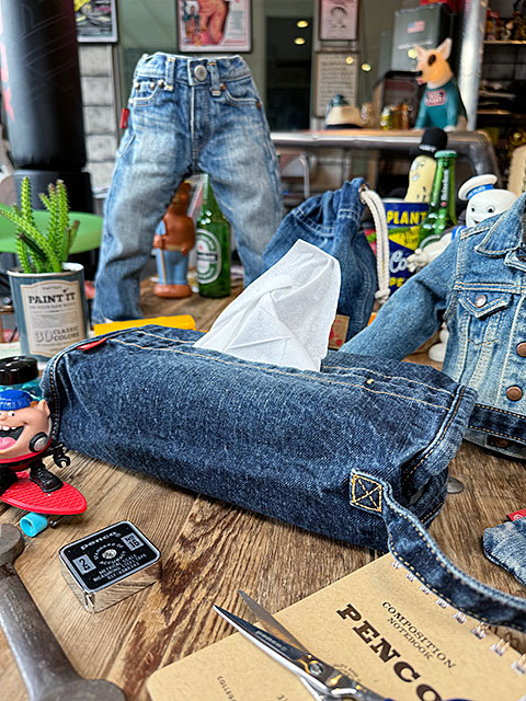 アライヤン デニム ティッシュカバー 岡山産デニム MADE IN JAPAN
