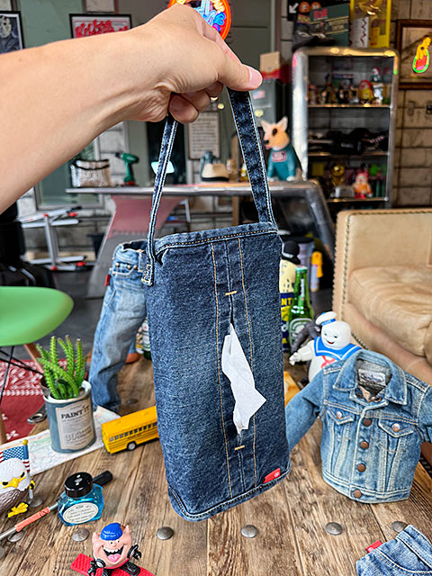 デニムティッシュケース★①即購入禁止 デニムティッシュケース☆①即購入禁止