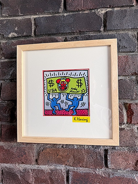 キース・ヘリング アートフレーム Sサイズ （Andy Mouse 1986 US