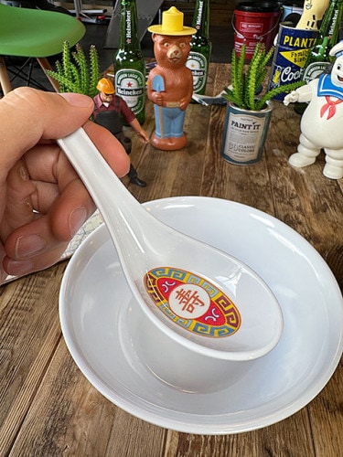 アメリカの中華街で使われてる　チャイニーズ　スープスプーン　単品　レンゲ　※ラーメン鉢は別売です|食器/カトラリー|生活雑貨/キッチン雑貨