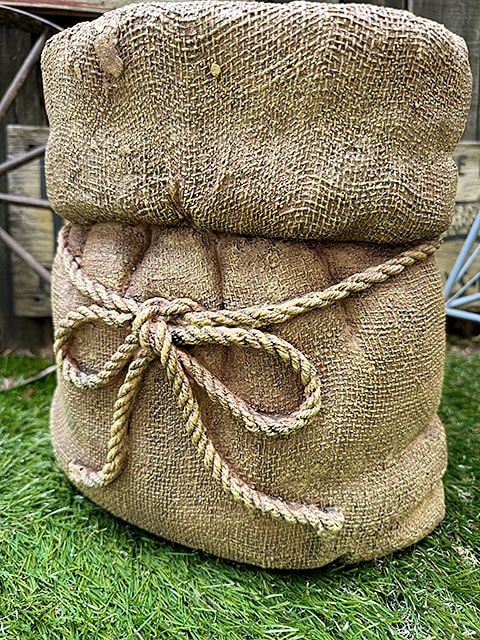 ジュート袋型 プランター （Sサイズ） 麻袋型 フラワーポット 鉢の通販