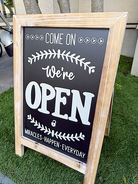アメリカンクラシック オープン スタンドサイン （We are OPEN）の通販