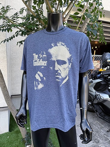 映画　ゴッドファーザー　オフィシャル　Tシャツ　（FINGER WAGGLE）　ネイビーヘザー　公式グッズ|映画関連グッズ|もはや店長すら迷子になるアメ雑ジャングル