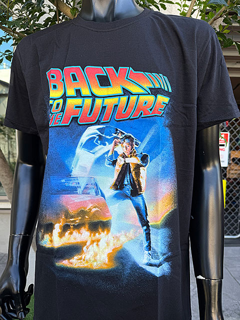 新品｜tシャツ｜バック・トゥ・ザ・フューチャー｜マーティ｜デロリアン｜L 新品 バックトゥザフューチャー マーティ デロリアン アキラ