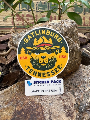 ステッカーパック　アウトドア　ステッカー　Sサイズ　（ベアーマウンテンハット）　MADE IN U.S.A.　耐水＆耐光素材　PVCステッカー|アウトドア|ステッカー