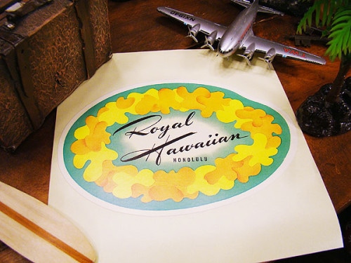 ヴィンテージ　ハワイアン　ステッカー　（ロイヤルハワイアン）|ハワイ/カリフォルニアステッカー|ステッカー