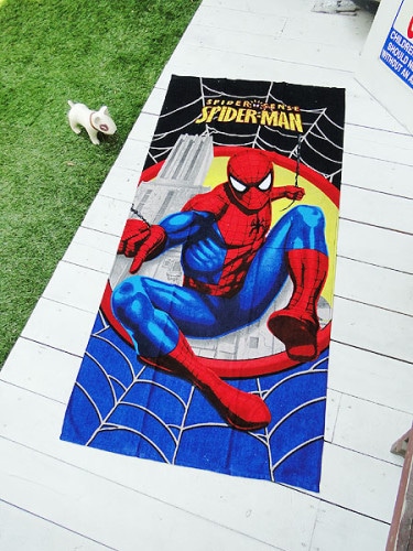 スパイダーマン　ビーチタオル|映画関連グッズ|もはや店長すら迷子になるアメ雑ジャングル