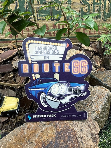 ステッカーパック　アウトドア　ステッカー　ルート66シリーズ　Lサイズ　（ルート66 ダッシュボードコンフェッション）　MADE IN U.S.A.　耐水＆耐光素材|ステッカー|男の秘密基地作りに！ガ