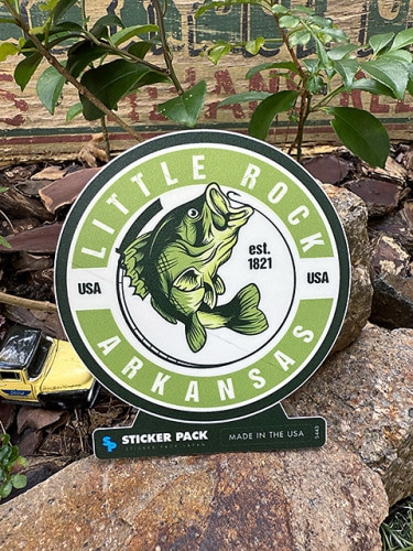 ステッカーパック　アウトドア　ステッカー　Lサイズ　（フィッシュ　ビッグマウス）　MADE IN U.S.A.　耐水＆耐光素材　PVCステッカー|アウトドア|ステッカー