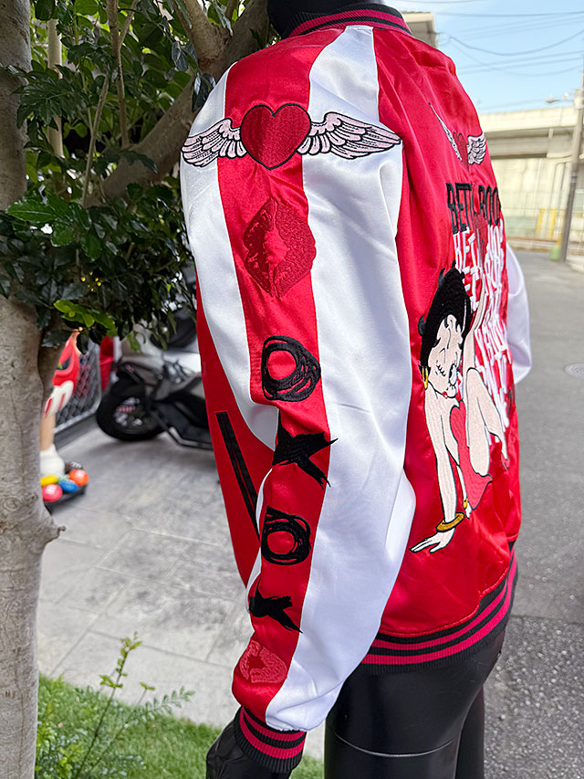 BETTY BOOP ベティーブープ スカジャン ベティちゃん オール刺繍