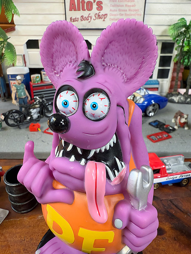 ファンコ ラットフィンク ガレージ ボビングヘッド （スパナ/パープル