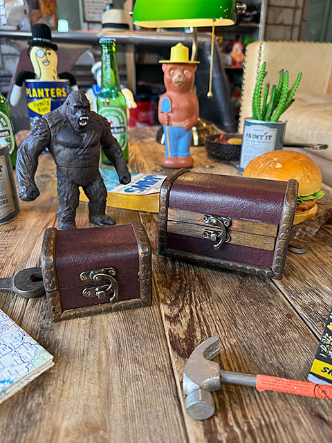 海賊宝箱 アンティークトランクケース ミニ 2個セットの通販・販売