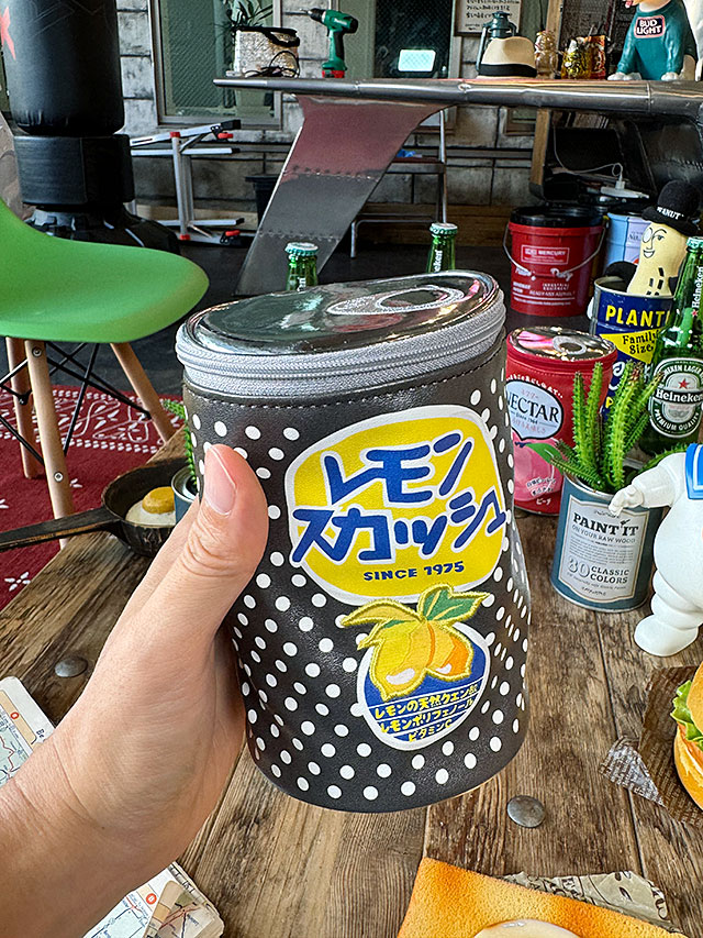 不二家 レモンスカッシュ 缶型ポーチの通販・販売 | アメリカ雑貨の