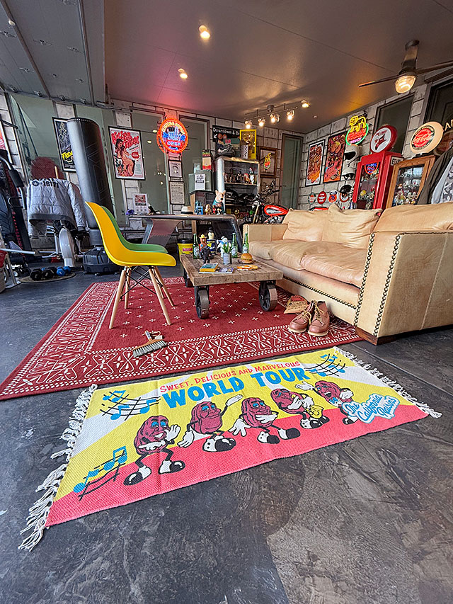 カリフォルニアレーズン コットンマット 120cm ロングサイズ （WORLD