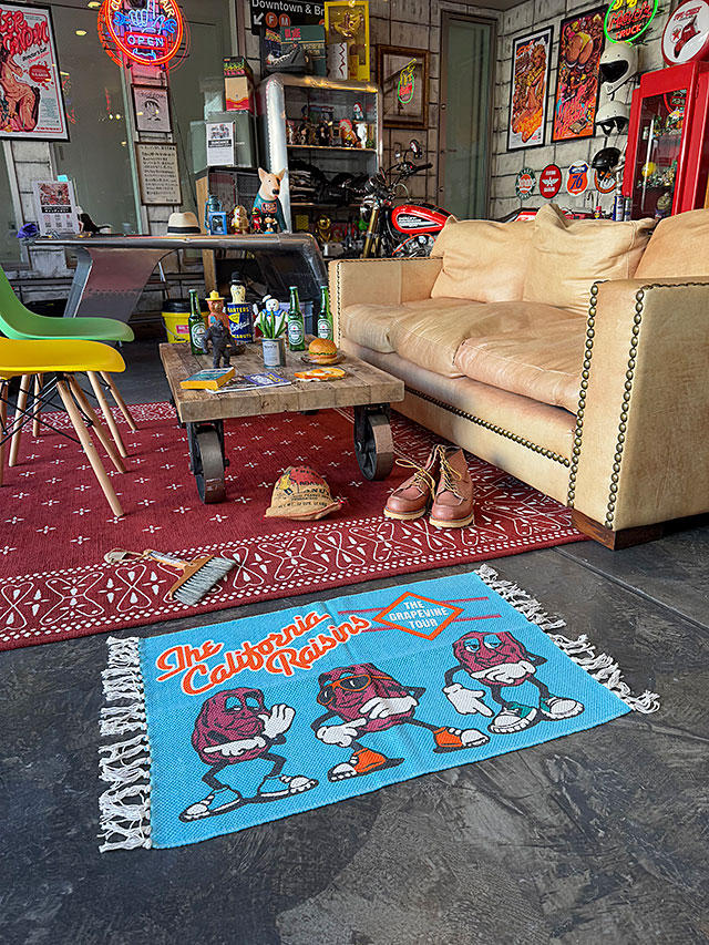 カリフォルニアレーズン コットンマット 70cm レギュラーサイズ