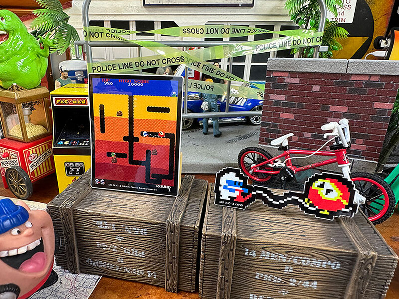 ナムコ オフィシャル ステッカー ディグダグ （ゲーム画面