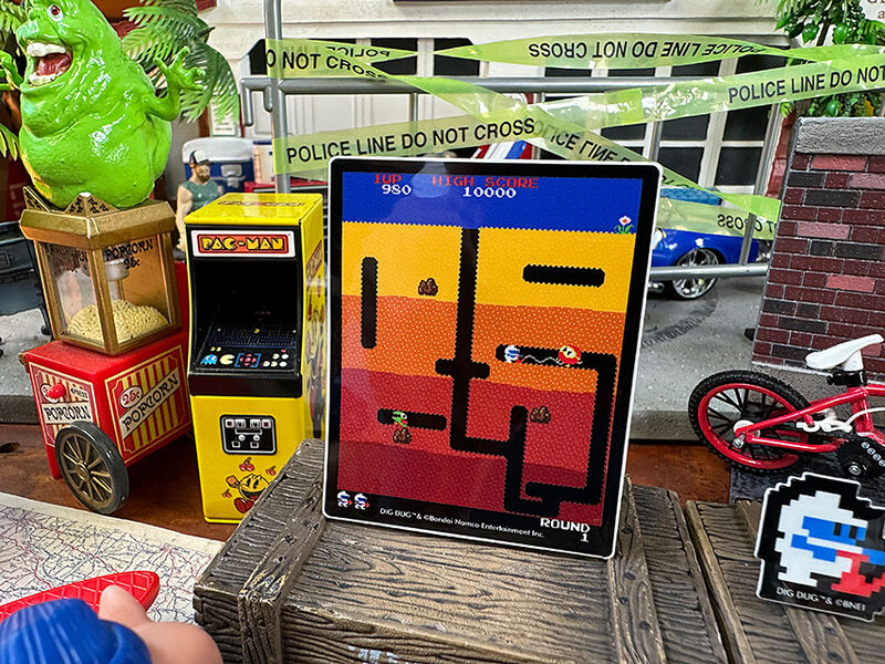 ナムコ オフィシャル ステッカー ディグダグ （ゲーム画面