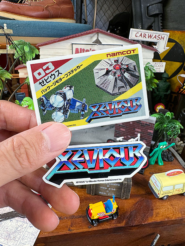 ナムコ オフィシャル ステッカー ゼビウス （ソフト＆タイトル