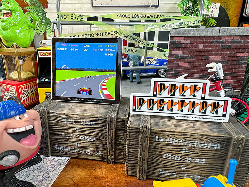 ナムコ オフィシャル ステッカー ポールポジション （ゲーム画面