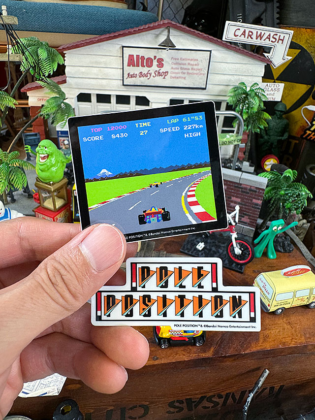 期間限定セール ナムコ オフィシャル ステッカー ポールポジション （ゲーム画面 その他