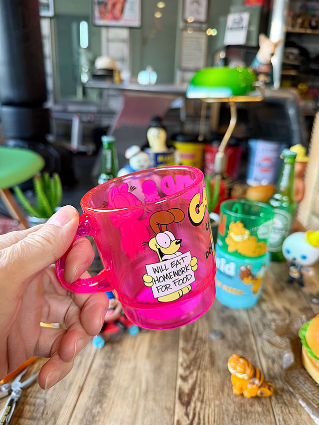 ガーフィールド スタッキングマグ 330ml （クリアピンク