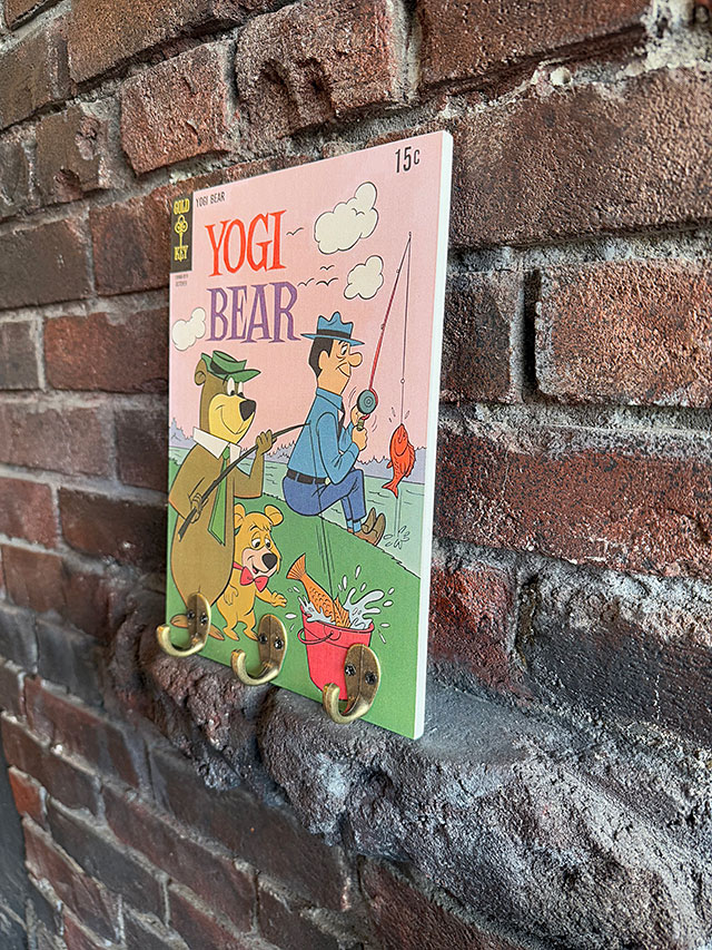 レトロコミック ウッド製 フックボード （ヨギベア）の通販・販売