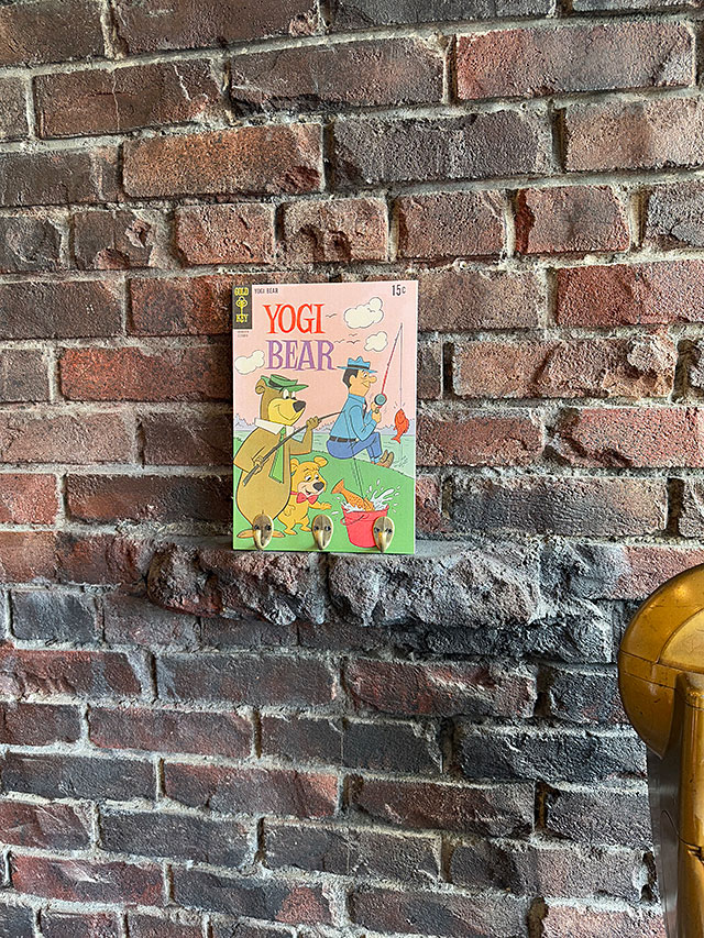 レトロコミック ウッド製 フックボード （ヨギベア）の通販・販売