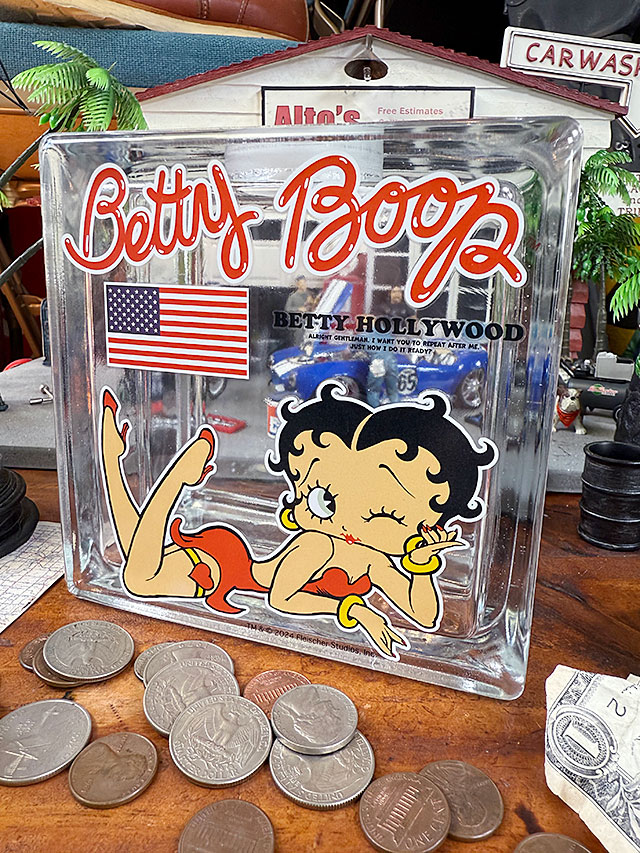 キャラクターアド ガラスブロックバンク （ベティ・ブープ） 貯金箱の