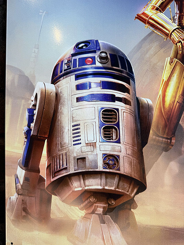 スターウォーズ R2-D2 & C-3PO ブリキ看板の通販・販売