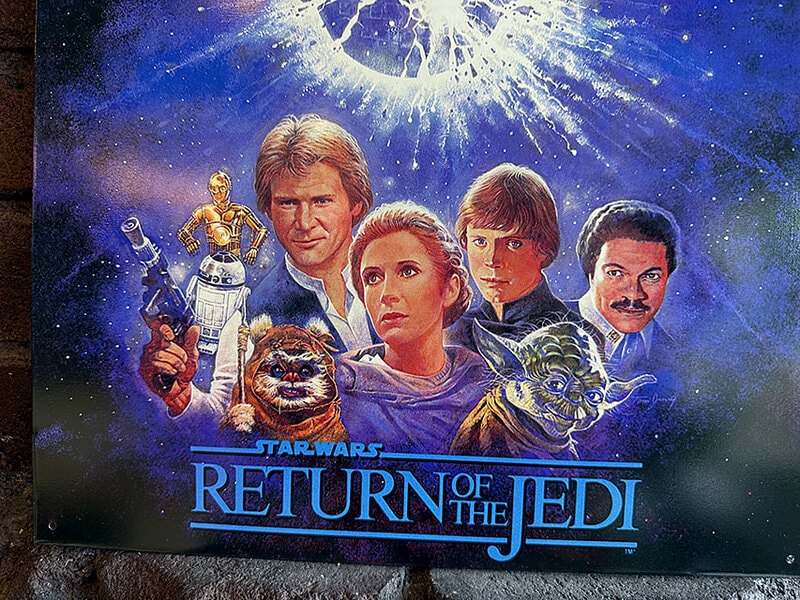 スターウォーズ 1983年公開 エピソード6 ジェダイの帰還 ブリキ看板の