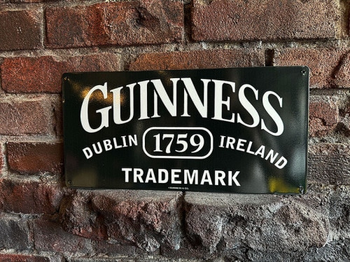 ギネス　1759ロゴ　ブリキ看板|パブ/ビール/世界のお酒/バー/カジノ|ボクらの原点そして永遠！ブリキ看板