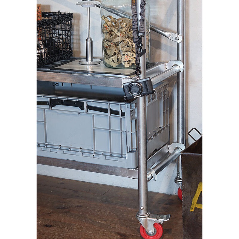 ポストジェネラル 足場什器風3段ラック スカフォールド ライク