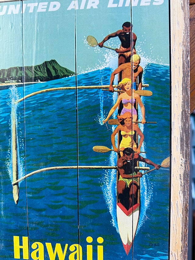 ユナイテッド航空 ハワイ ビンテージ ポスター オリジナル Tiki lrgWSA1011.jpg