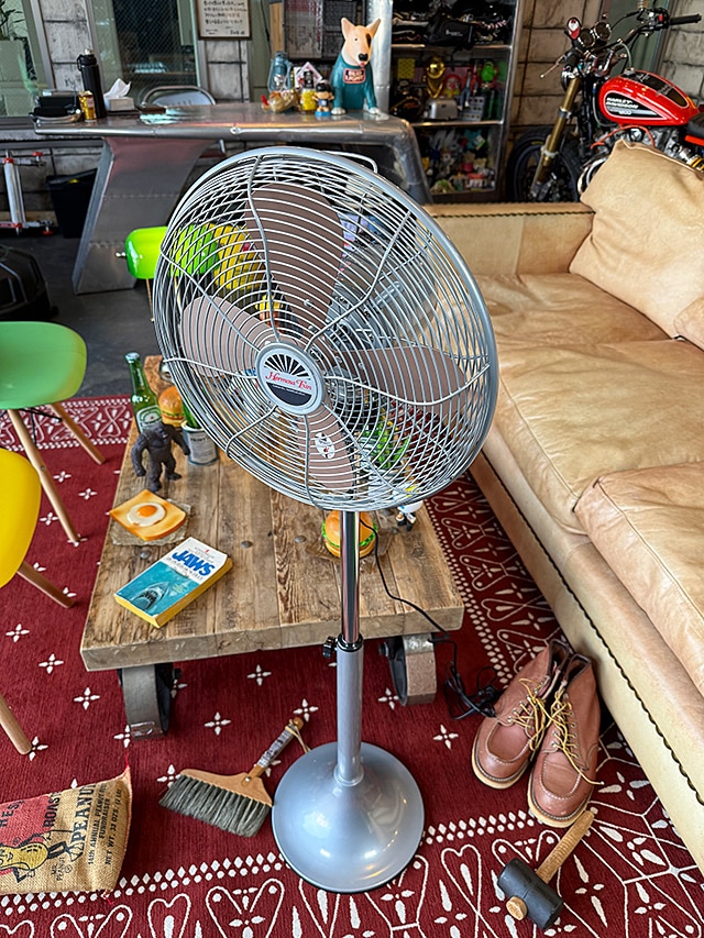 5h03_美品 ハモサ レトロファン フロア お洒落 扇風機 首振り RETRO FAN FLOOR レトロファン フロア