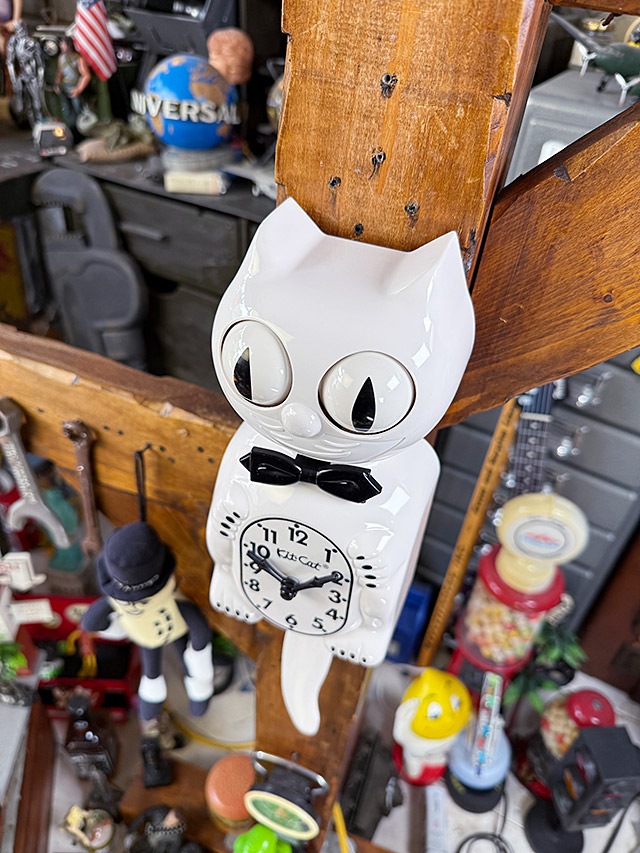 キットキャット クロック （ホワイトジェントルマン） MADE IN U.S.A.